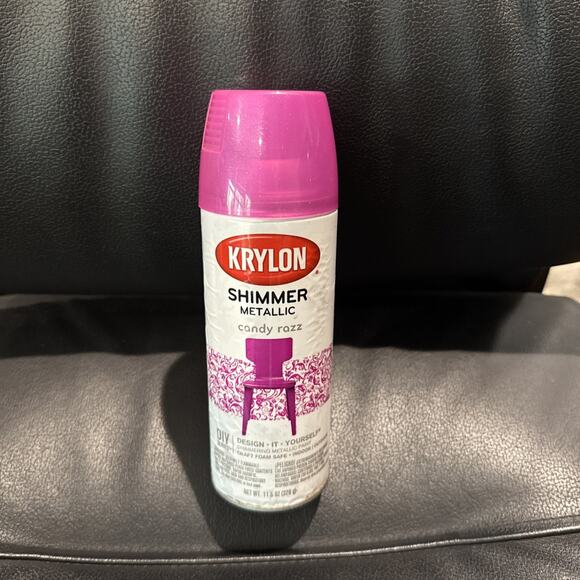NEW Krylon Shimmer Metallic Spray Paint Candy Razz Pink Color Glitter 11.5oz - Picture 1 of 7